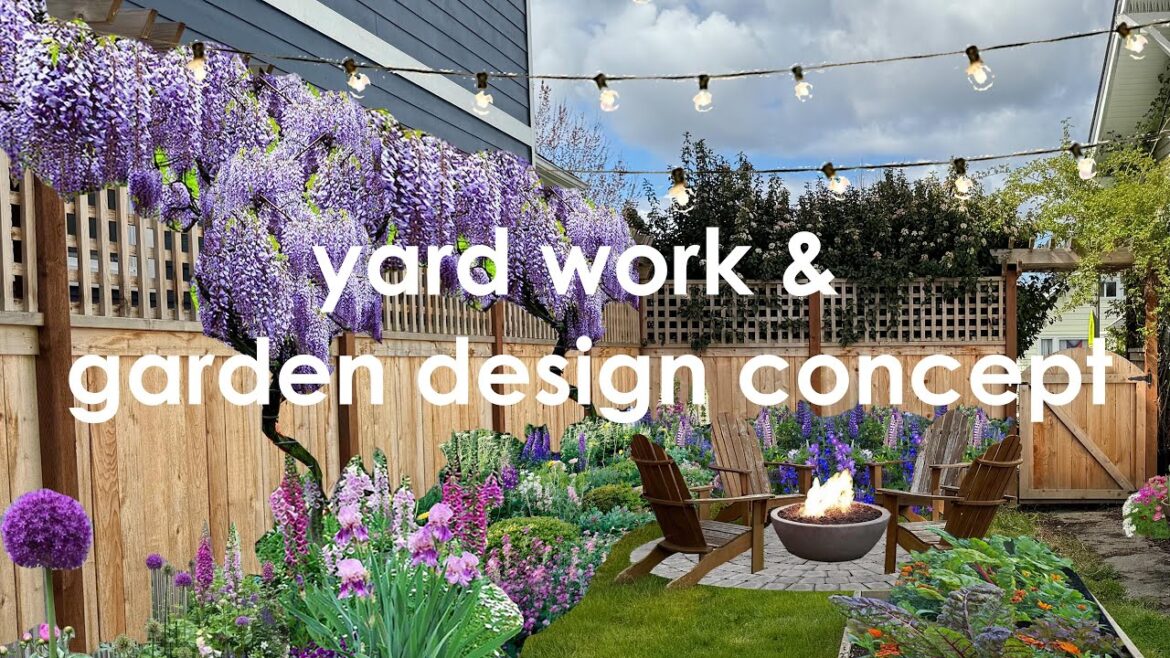 Yard Work & Garden Design Concept