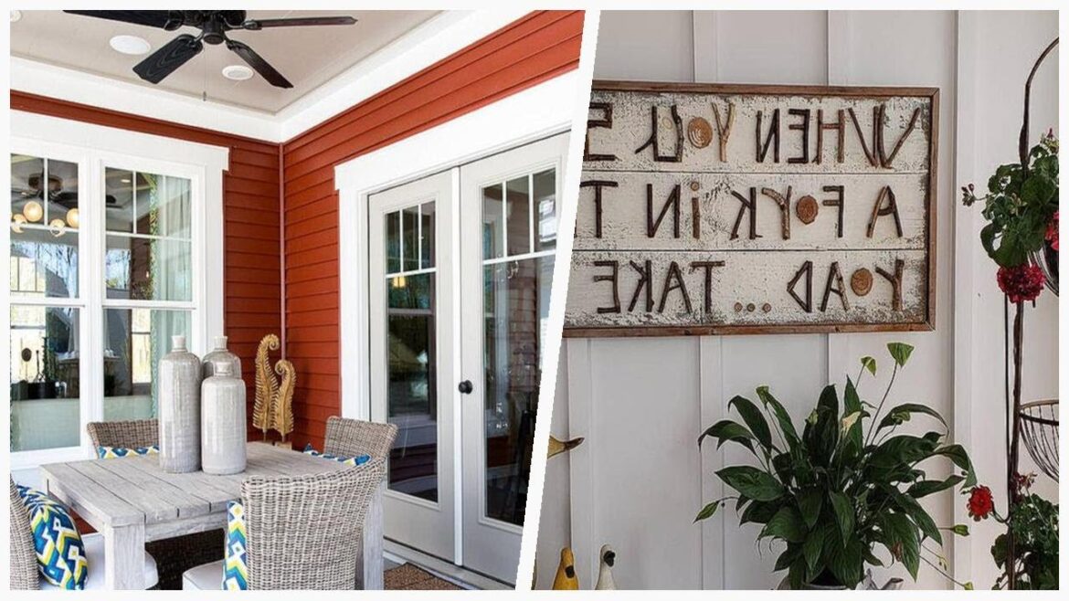 75 Farmhouse Porch Container Garden Design Ideas You'll Love 😊