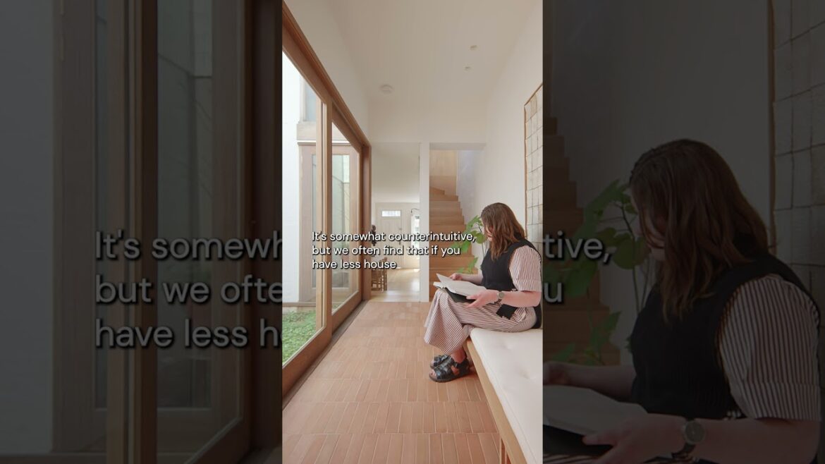 Hidden Garden in a Japanese Inspired Terrace House #architecture #design