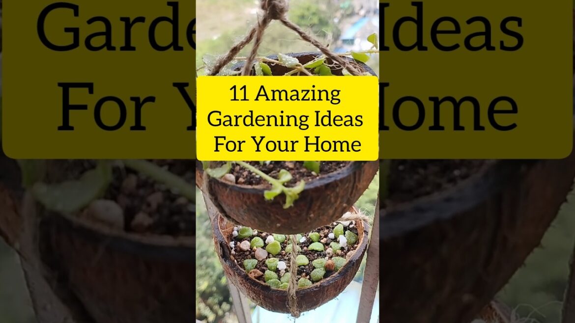 11 Amazing DIY Gardening Ideas For Home #shorts