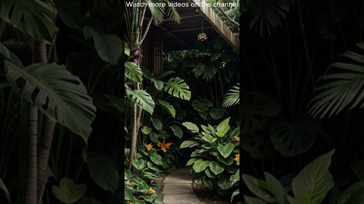 Tropical garden design #3 | Small tropical style courtyard corners