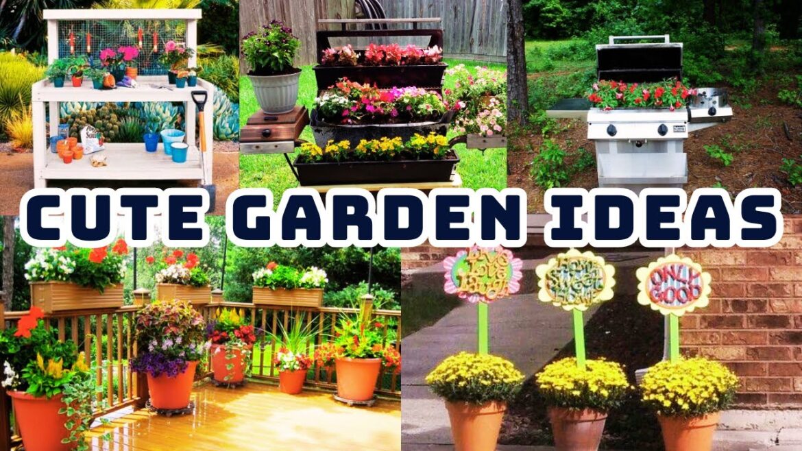lots of cute garden decoration ideas | garden decor ideas|