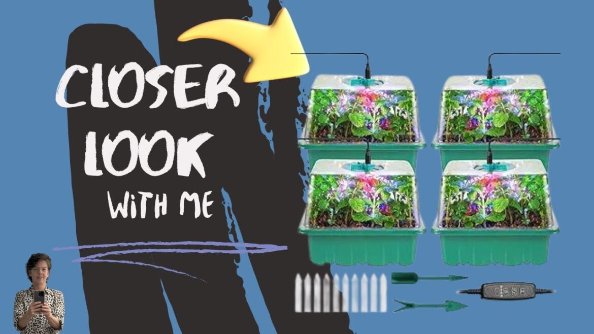 ADAWOOK 40 Cells Seed Starter Tray with Grow Lights Unboxing CLOSER LOOK