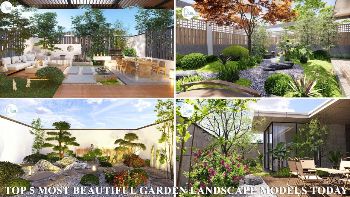 Top 5 most beautiful garden landscape models today Top 5 most beautiful garden landscape models today