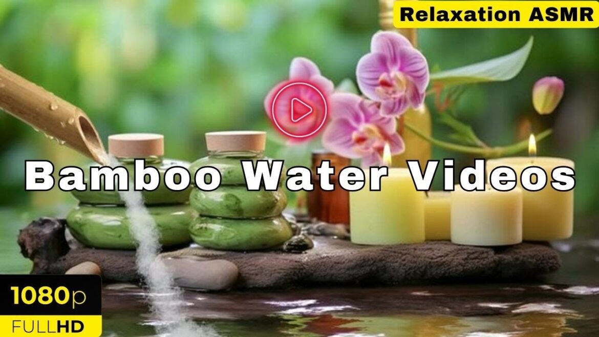 Bamboo Water Fountain and Healing Piano Music - Relaxing Music, Sleep Music, Spa Music,