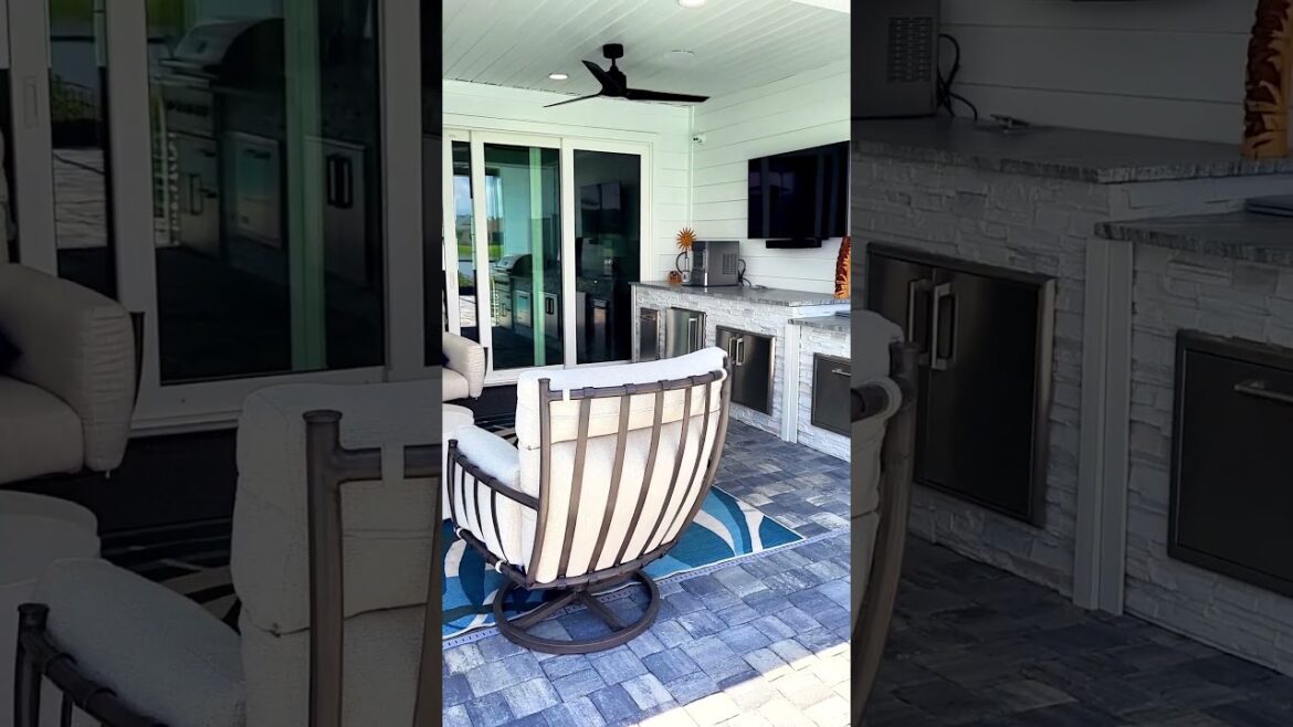This Backyard is Luxury Defined 💎 #Shorts #BackyardDesign #Backyard #OutdoorKitchen