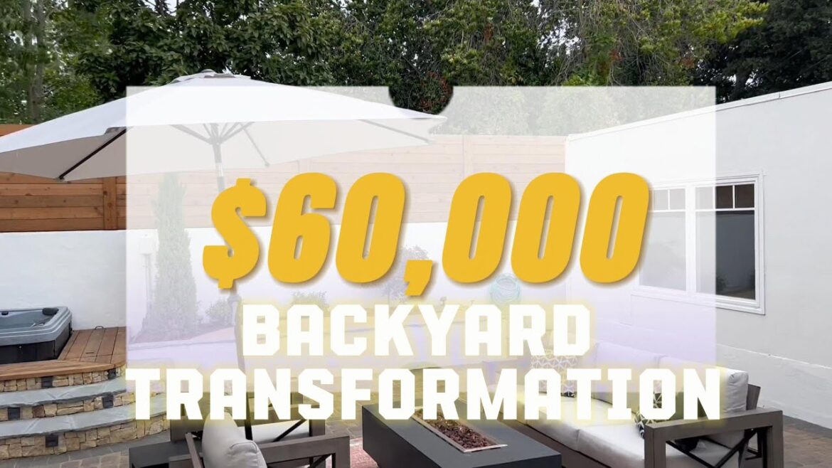 $60,000--Backyard Transformation Extravaganza! From Neglected to Beautiful Oasis🌟