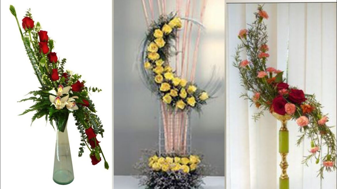 top stylish fresh flower arrangement and decoration