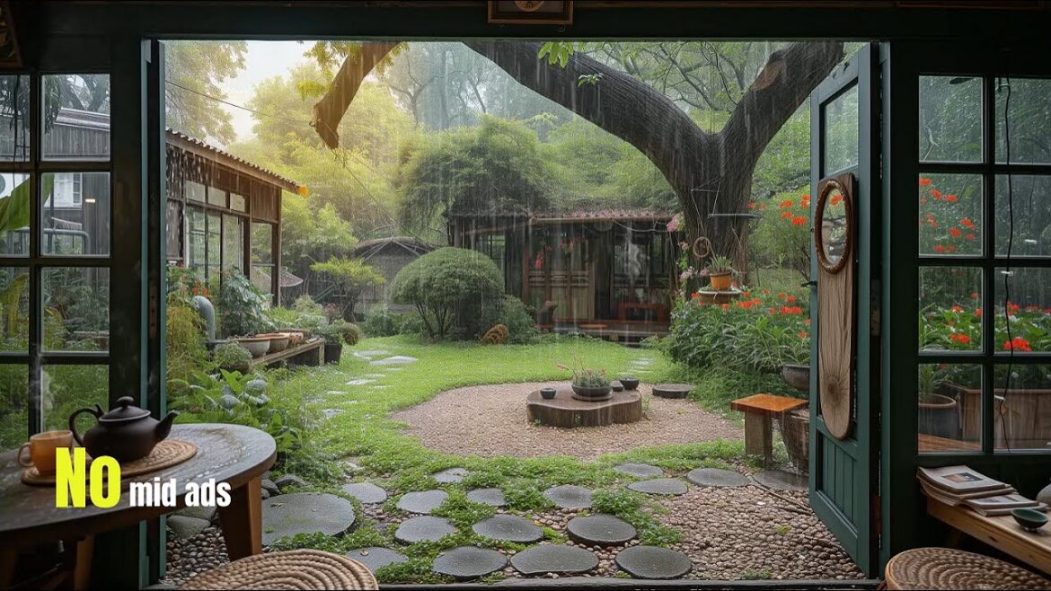 Japanese Garden Rainstorm: Healing and Relaxation Japanese Garden Rainstorm: Healing and Relaxation