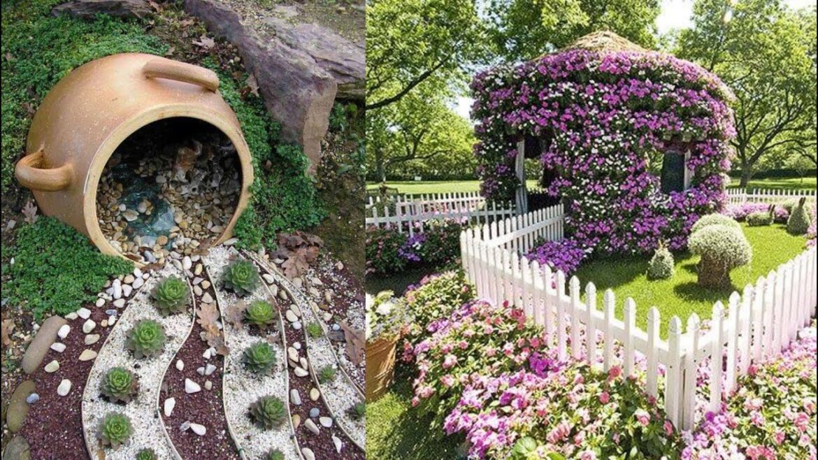 GARDEN and LANDSCAPE Creative Design Ideas 2024 - Home Flowers Decoration Part.131