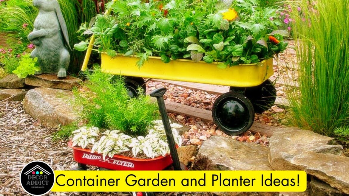 151 Container Garden and Planter Ideas
