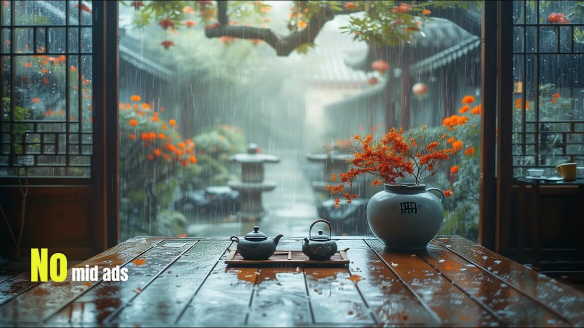 Tranquil Garden Sounds: Japanese Rain for Relaxation