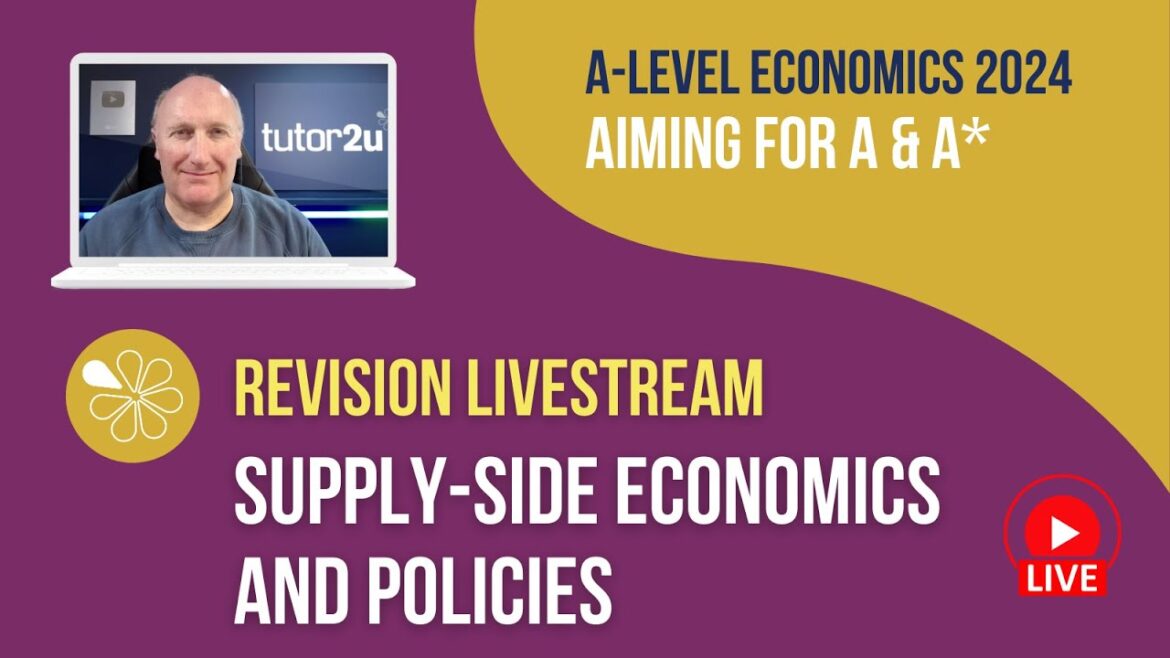 Supply-Side Economics and Policies | Livestream | Aiming for A-A* Economics 2024