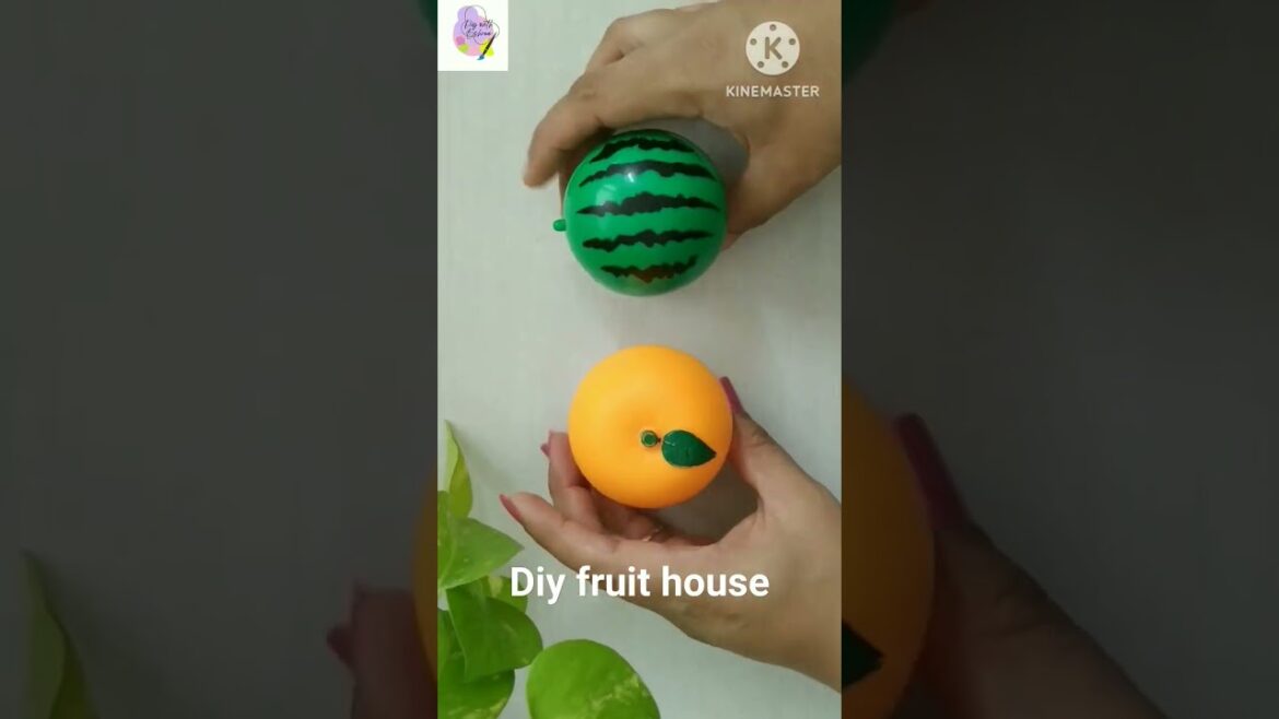 Diy fruit house from waste plastic container #garden decor ideas #garden craft