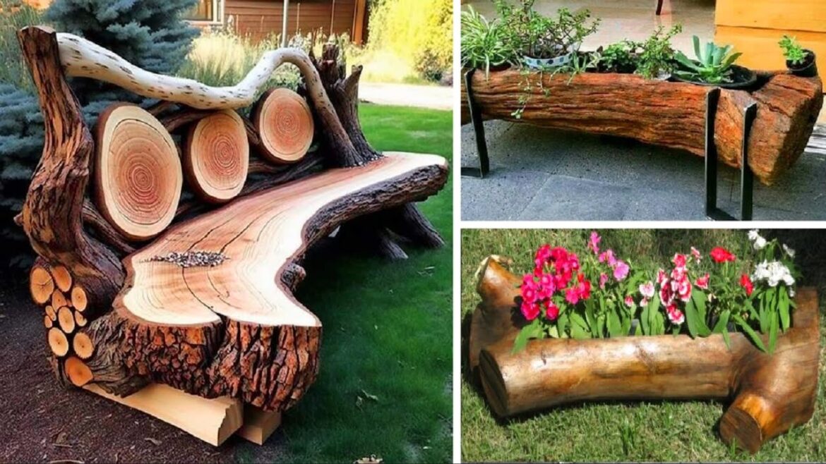 56 Transform Your Garden with These Stunning Wood Log Ideas | garden ideas 56 Transform Your Garden with These Stunning Wood Log Ideas | garden ideas