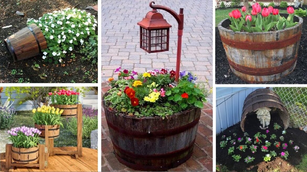54 Wine Barrel Garden Ideas: Creative Ways to Upcycle Your Barrels 54 Wine Barrel Garden Ideas: Creative Ways to Upcycle Your Barrels