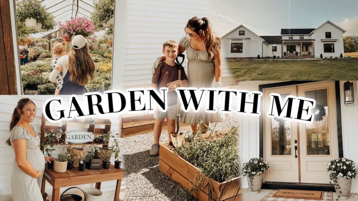 GARDEN WITH ME | planting our cut flower garden and spring landscaping projects!