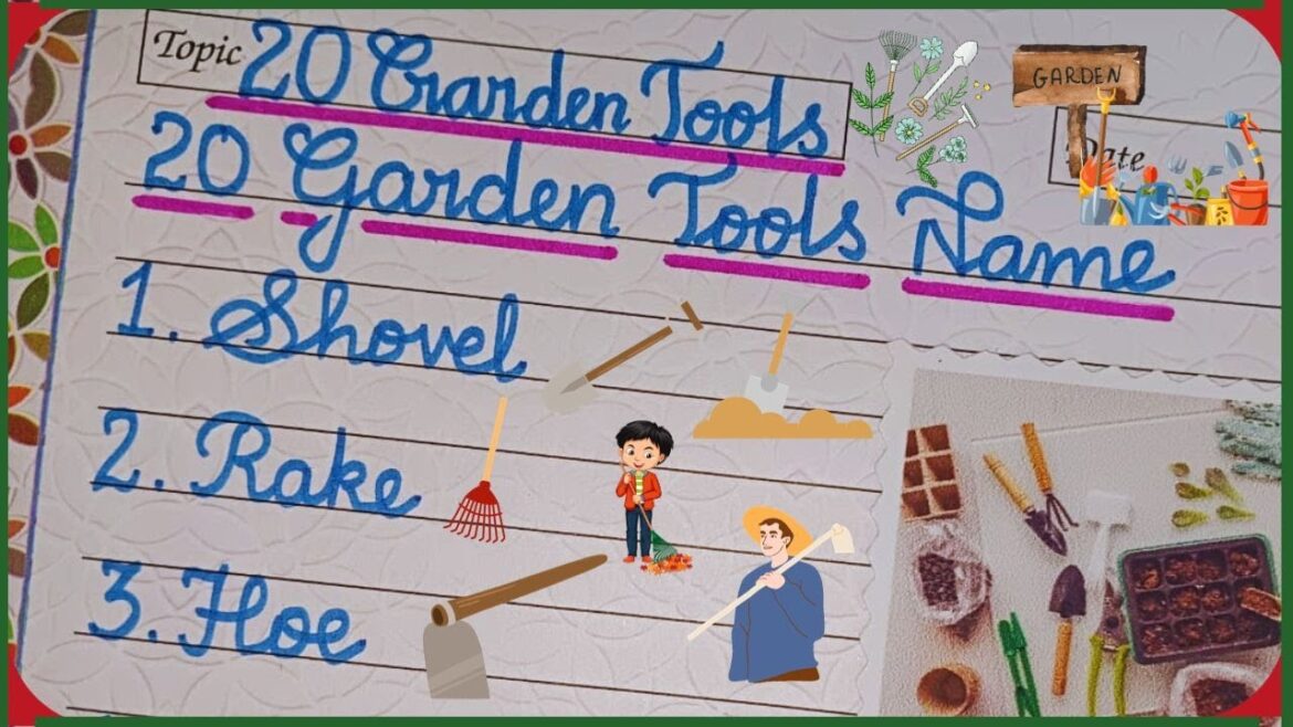 20 Garden Tools Name | Gardening Tools Name in English | Garden Tools Name | Names of Garden Tools🏡🌱