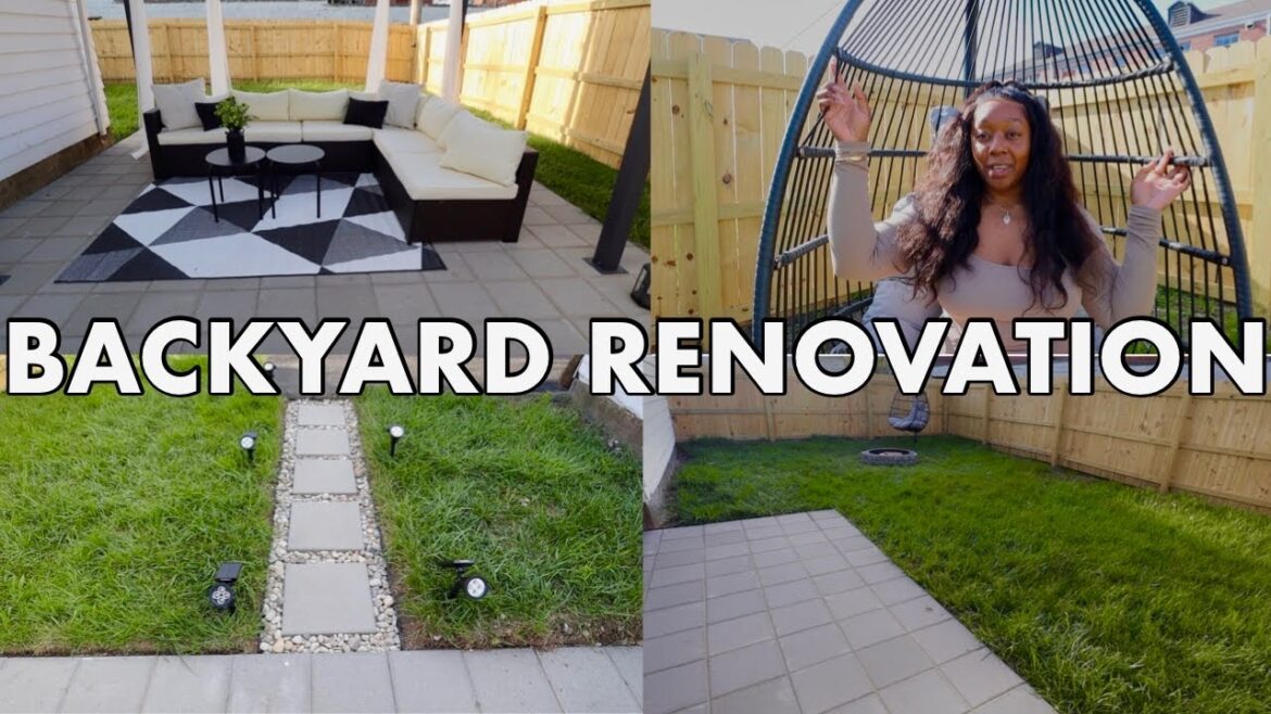 BACKYARD RENOVATION EP: 5NEW PATIO MAKEOVER| OUTDOOR CONOPY CURTAINS |NEW SOLAR LIGHTS|NEW FURNITURE BACKYARD RENOVATION EP: 5NEW PATIO MAKEOVER| OUTDOOR CONOPY CURTAINS |NEW SOLAR LIGHTS|NEW FURNITURE