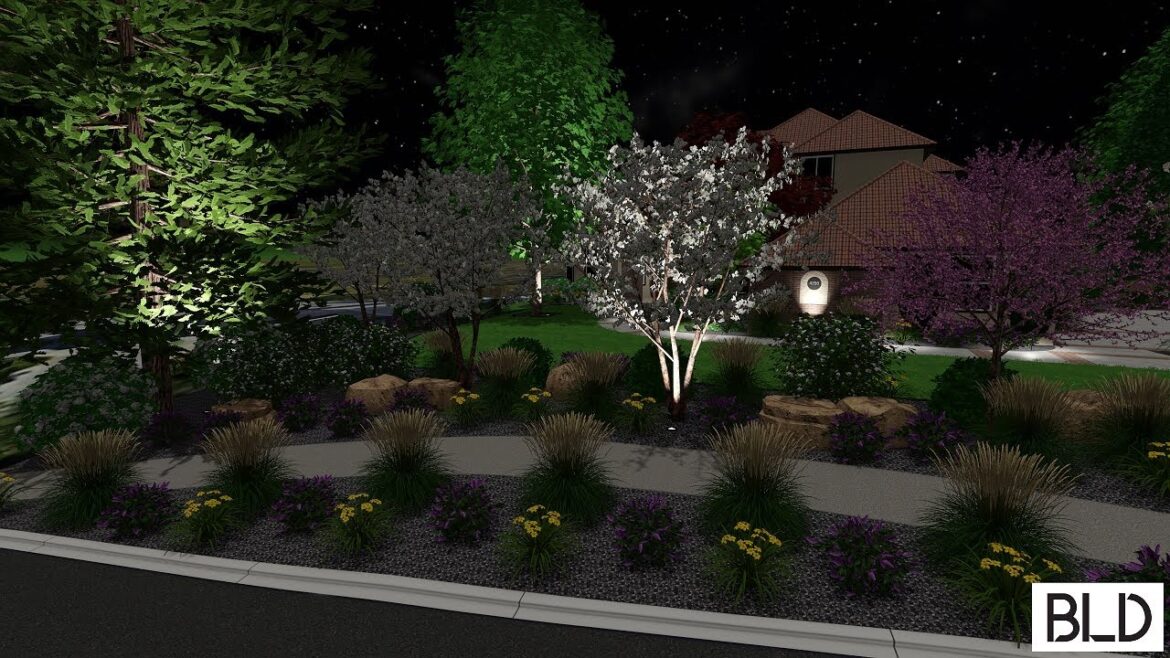 Boise Foothills Front Yard Landscape Design (BEC24)