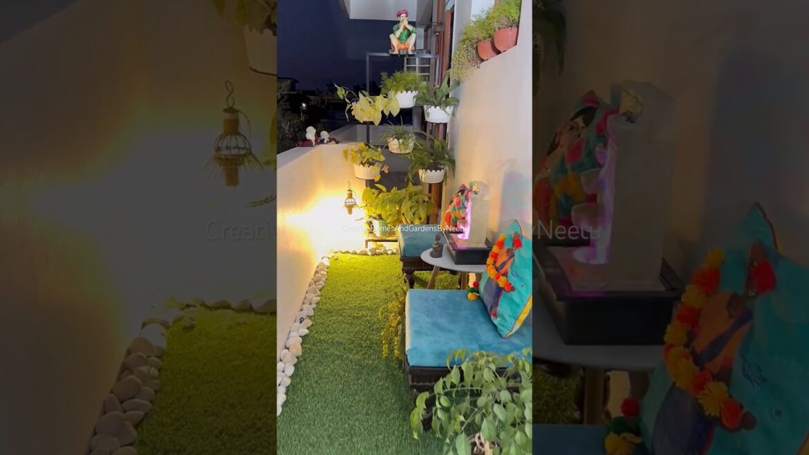 DIY Balcony makeover #shorts #diyhomedecor #balconygarden #balconymakeover #diygarden