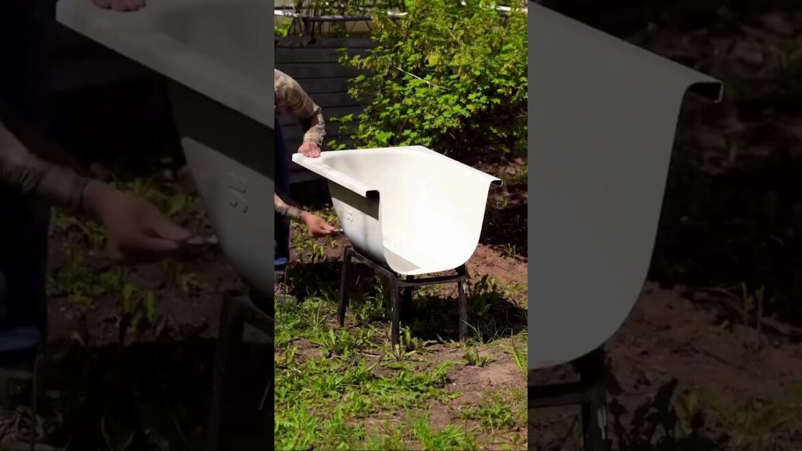 🛁Turn unused bathtub to this unique garden chairs 🪑#shorts #hacks #reuse #backyard #transformation 🛁Turn unused bathtub to this unique garden chairs 🪑#shorts #hacks #reuse #backyard #transformation