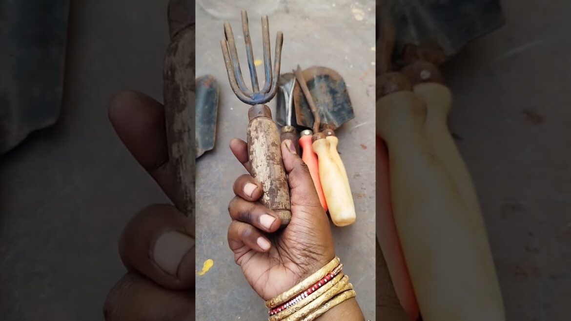 How to use gardening tools 🛠️ #gardeningtips #tools #plants #gardening #viral #shorts #trending