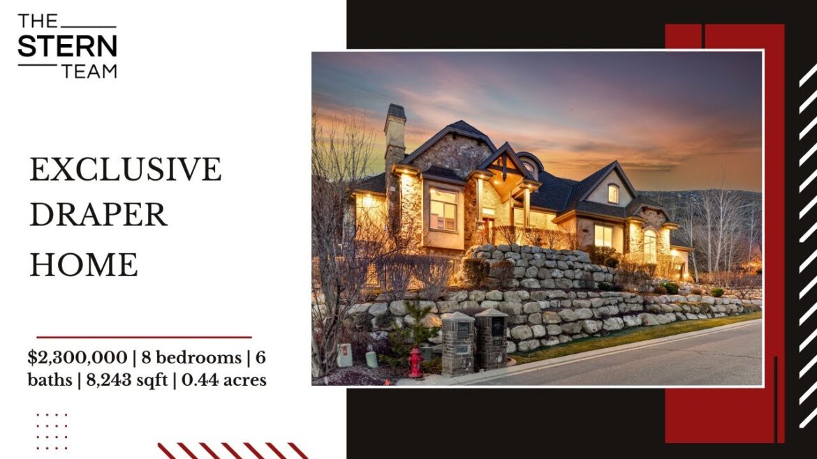 Discover Elegance in Draper: A Grand Tour of Steeple Chase's Finest Home