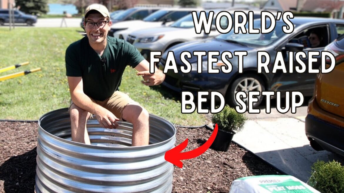 Instant Raised Bed Garden Build for $60 - Anyone Can Make a Raised Bed Using This Hack