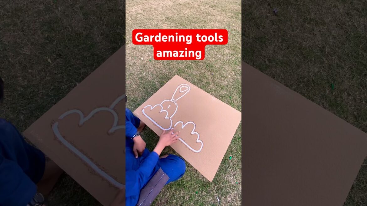 How to draw gardening tools easy step by step #easydrawing #googledrawing #simpledrawing