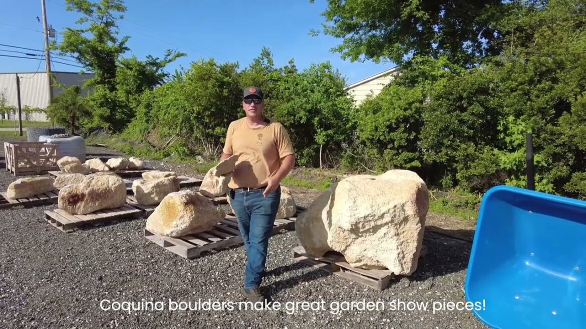 Coquina Boulders | D & S Outdoor Supply Company