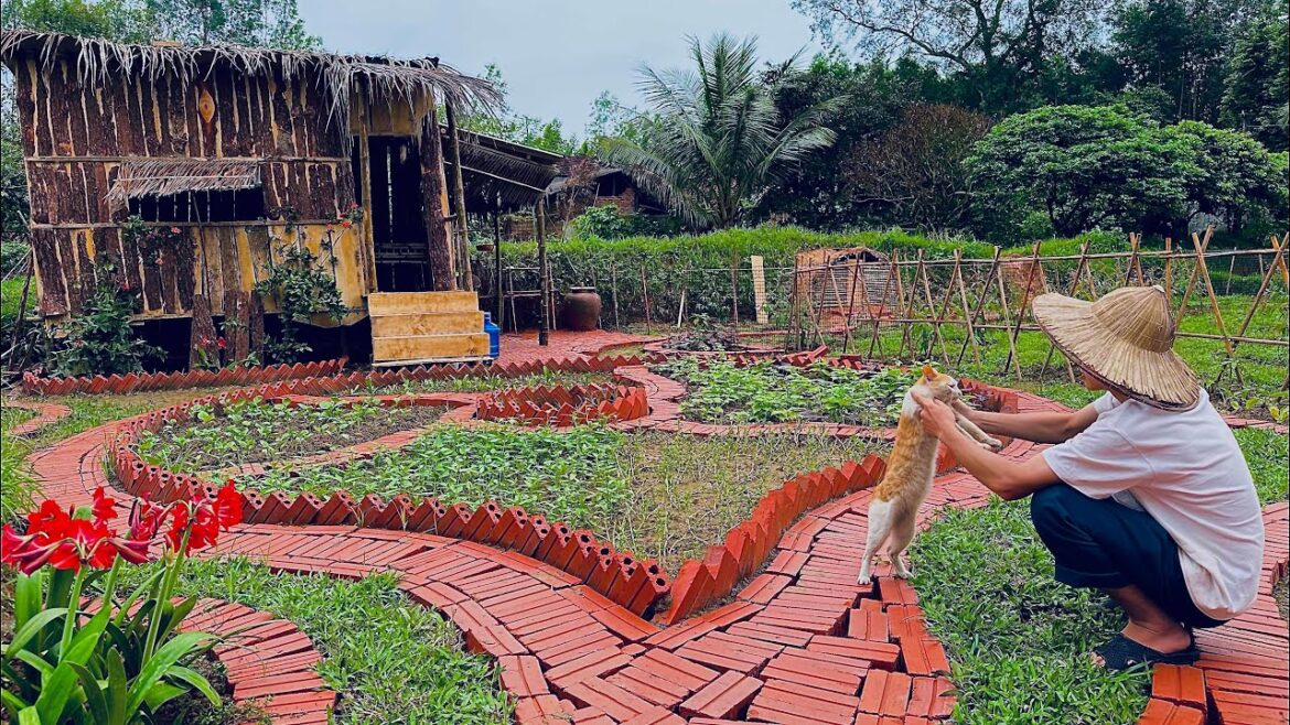 120 Days of Building a Wooden House - Vegetable Gardening and My Alone Life.