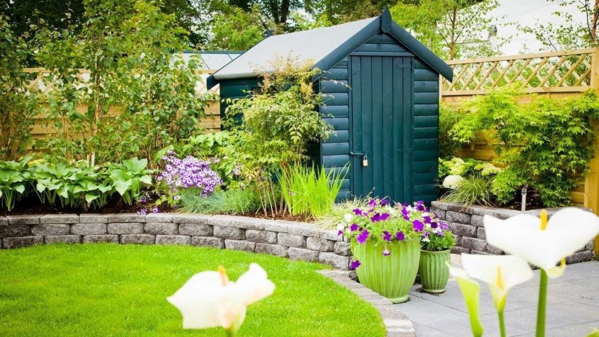 CHARMING! 100+ LANDSCAPING AROUND SHED DESIGN IDEAS | OUTDOOR BACKYARD GARDEN SHED LANDSCAPING TIPS