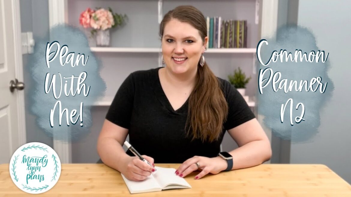 Common Planner N2 Horizontal Plan with Me || Buzzing Garden || Mandy Lynn Plans