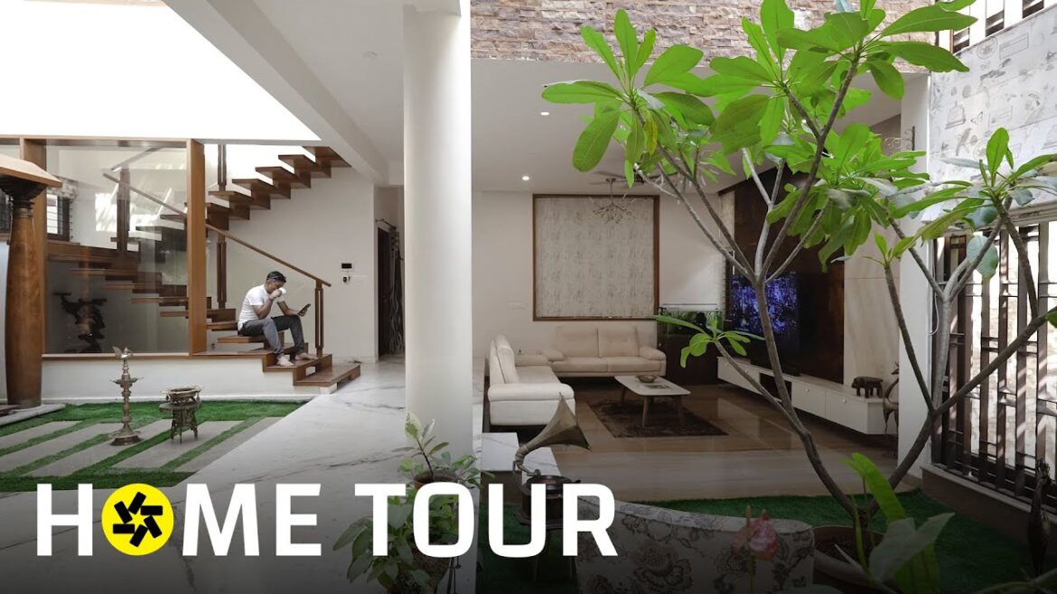 Inside a 40 X 60 Bengaluru House With Twin Courtyard (House Tour). Inside a 40 X 60 Bengaluru House With Twin Courtyard (House Tour).