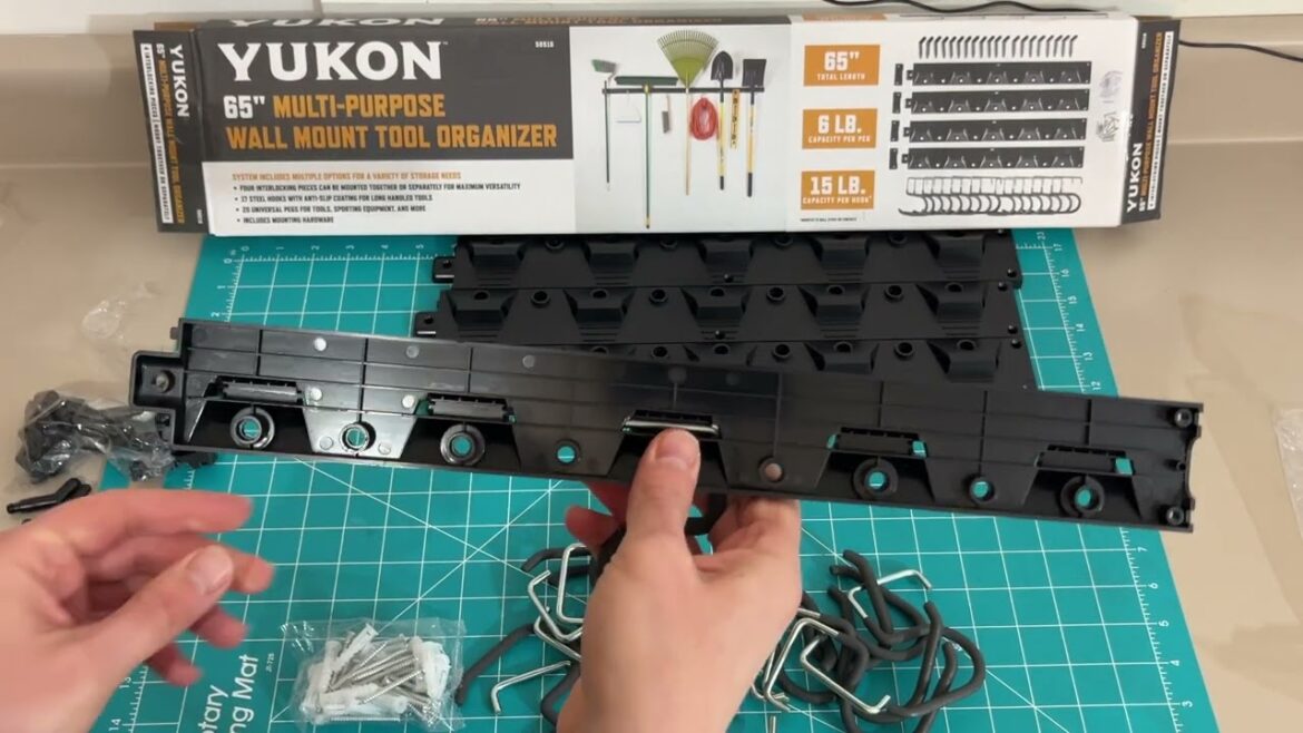 Wall Mount Garden Tools Organizer from Harbor Freight