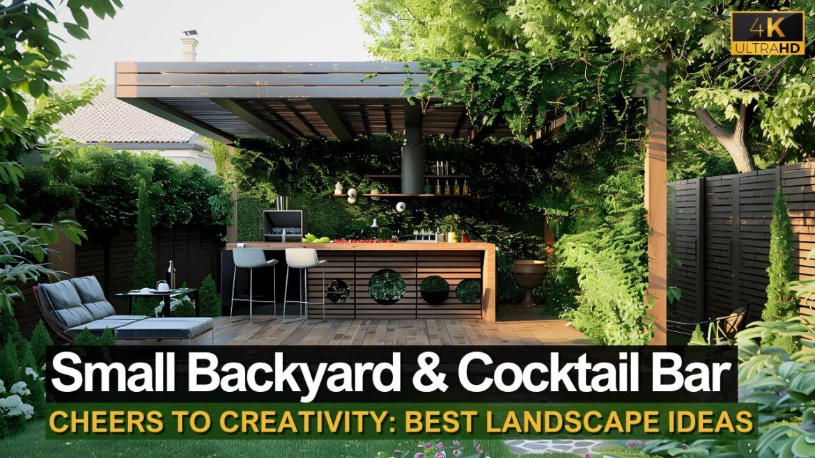 Cheers to Creativity: Small Backyard Landscape & DIY Cocktail Bar Inspiration Cheers to Creativity: Small Backyard Landscape & DIY Cocktail Bar Inspiration
