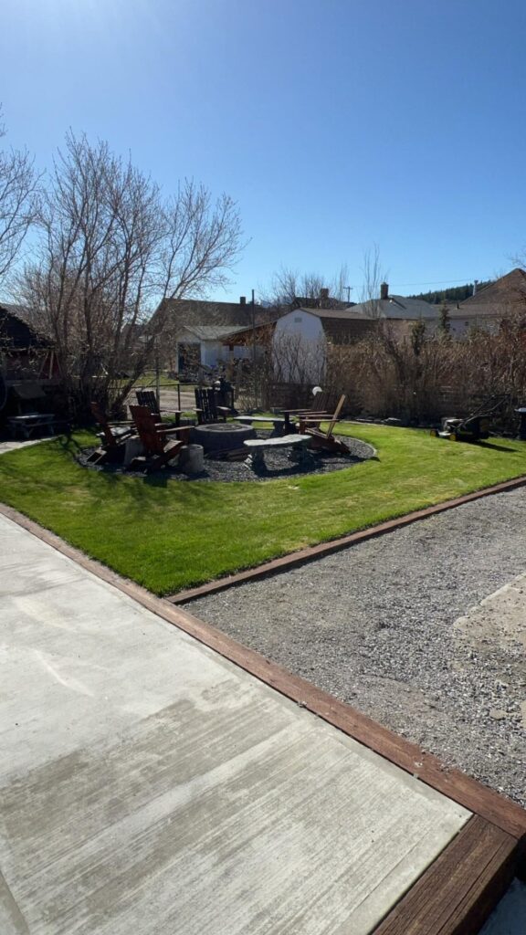 First time mowing the yard, first house always lived in condos.