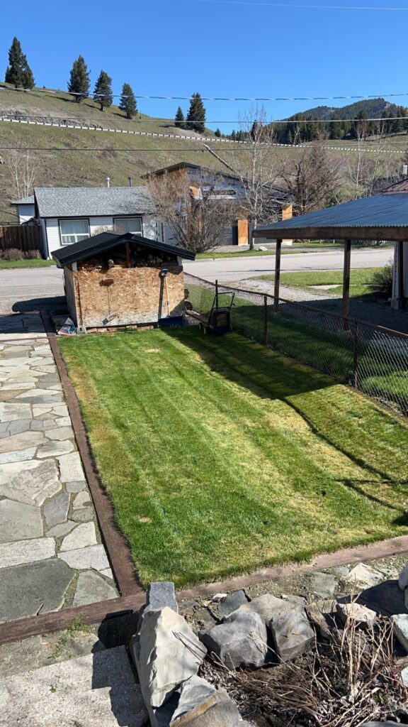 Better photo of side lawn