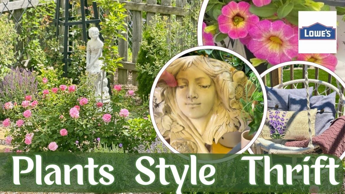 NEW Lowes Plant Arrivals, Thrifting for Garden Decor, Styling the Garden for Summer! 😍🌺🧺
