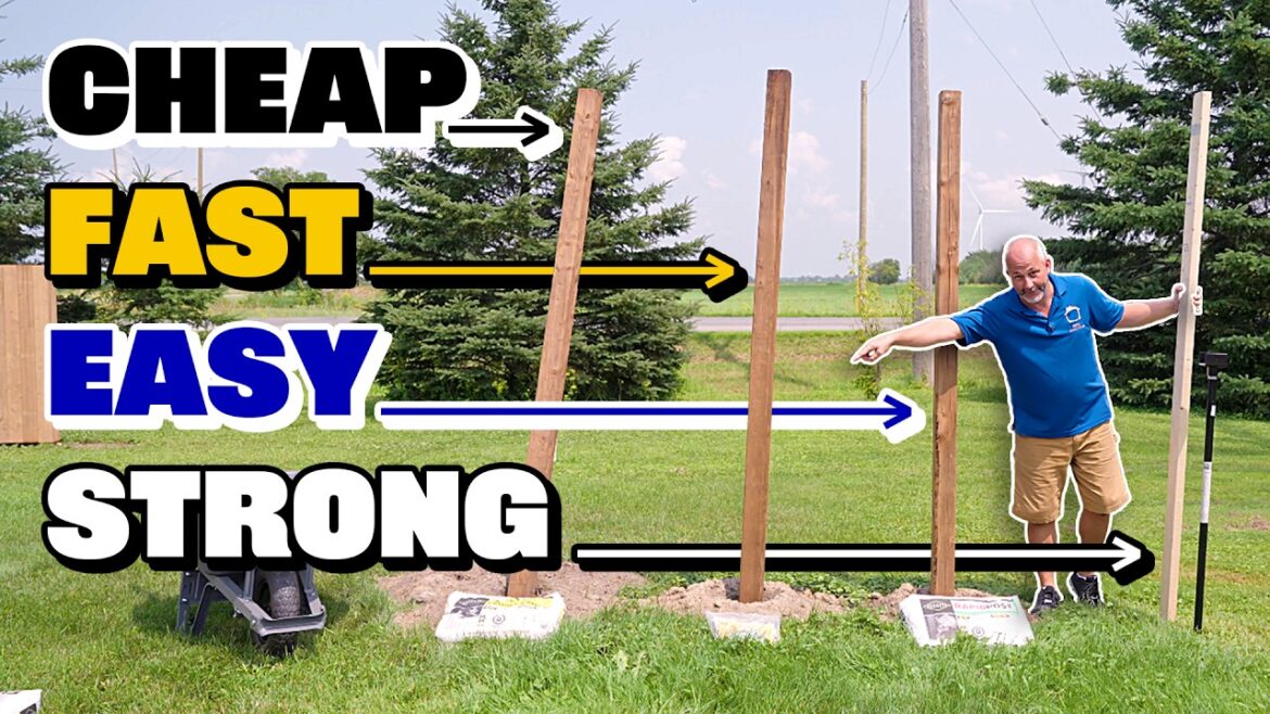 3 Ways to Set a Fence Post (+1 Bonus Method) 3 Ways to Set a Fence Post (+1 Bonus Method)