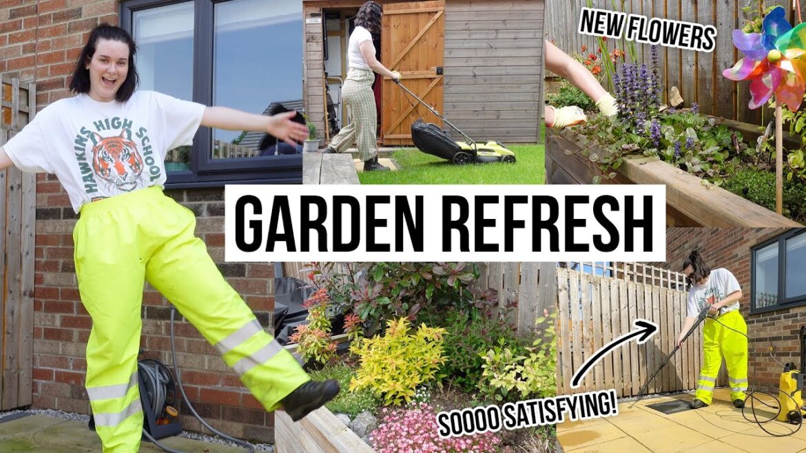 a wholesome garden vlog 🪴 plants, power washing & future plans a wholesome garden vlog 🪴 plants, power washing & future plans