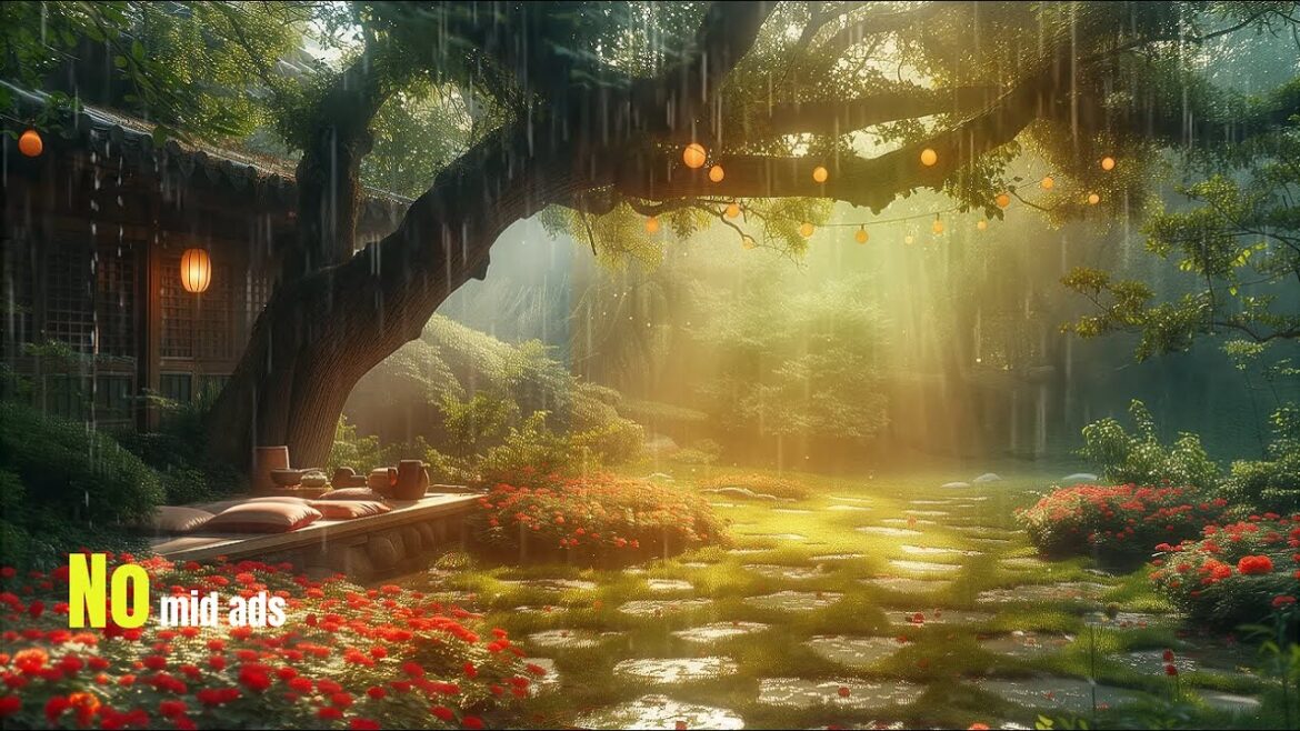 Japanese Garden Rainfall: Healing the Soul