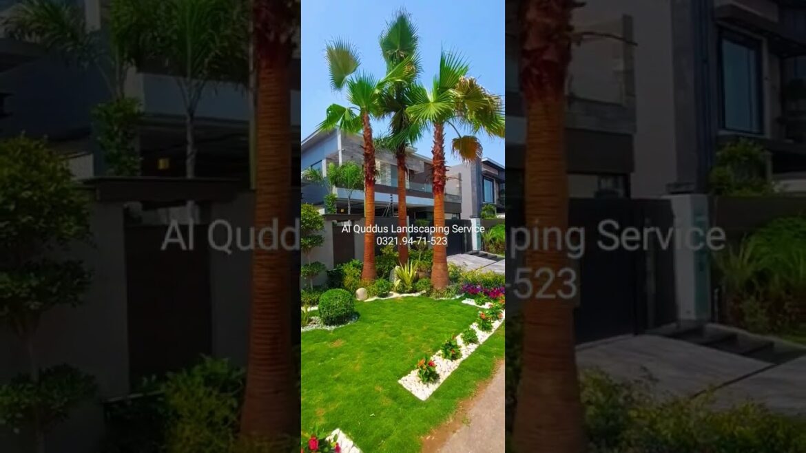 2 kanal #Modern #house #garden #Landscaping #design #ideas  #Pakistan 0321.94-71-523 #lahore #dha .