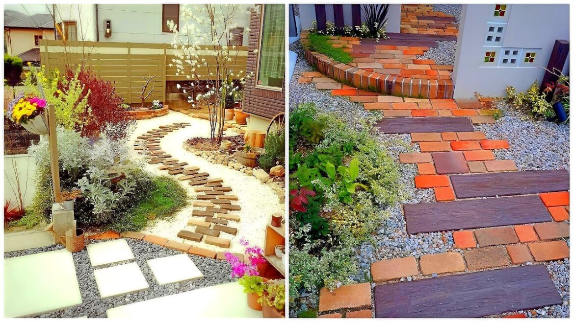 Garden landscaping ideas: 55 paths for every taste made of different building materials!