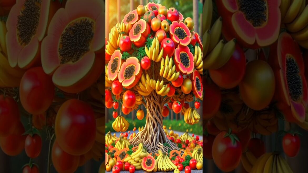 Easy and fast method for growing and planting hybrid fruit trees of papaya and banana. #gardening