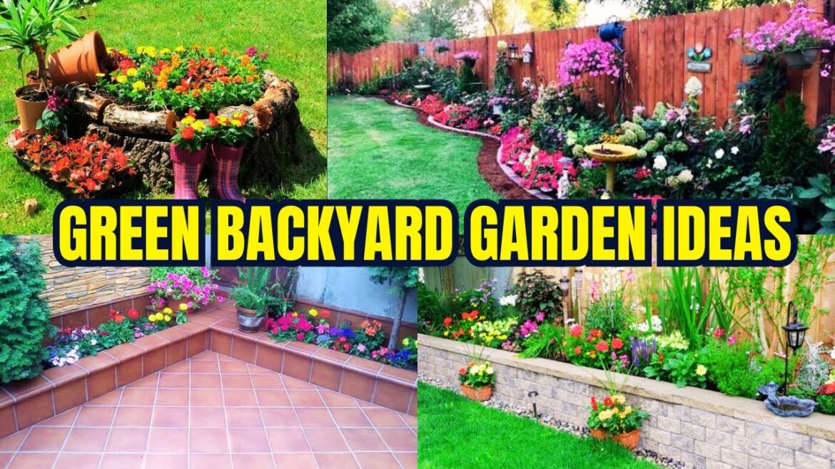 50+ Beautiful Green Backyard Garden Decor ideas