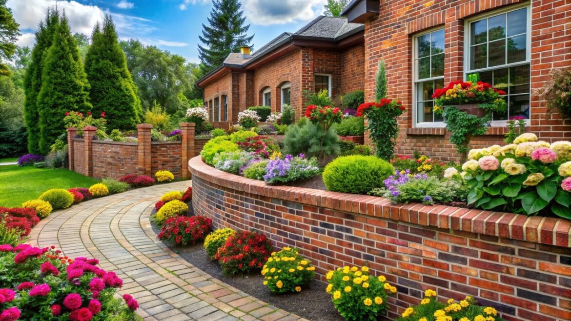 Step into Elegance | Front Yard Brick Landscaping Ideas You'll Love