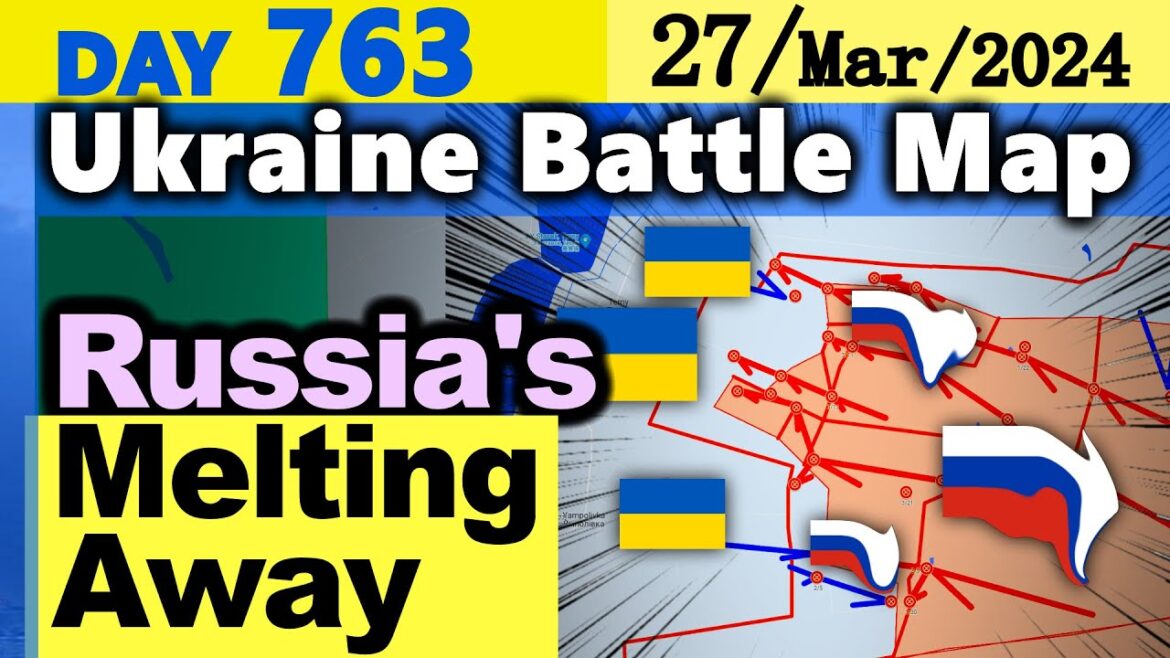 Day 763 [Ukraine War Map] Russia's Army melting away as shells reach UAF frontline