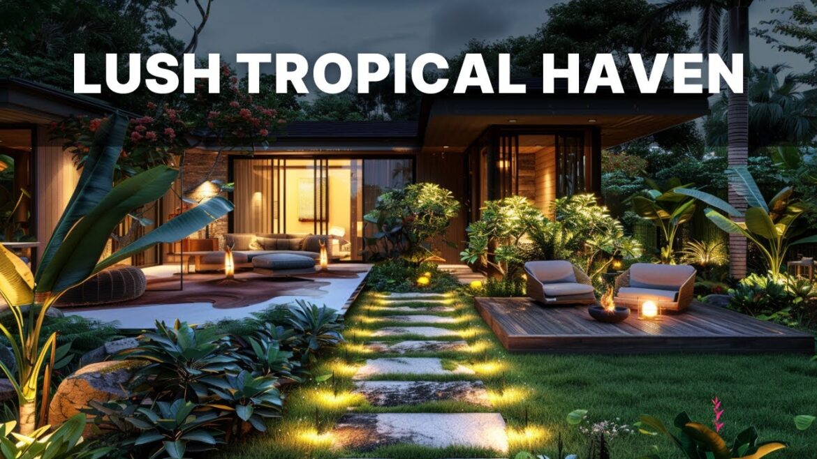 Transform Your Tiny Space: Compact Tropical Bungalow Front Yard Landscaping Ideas